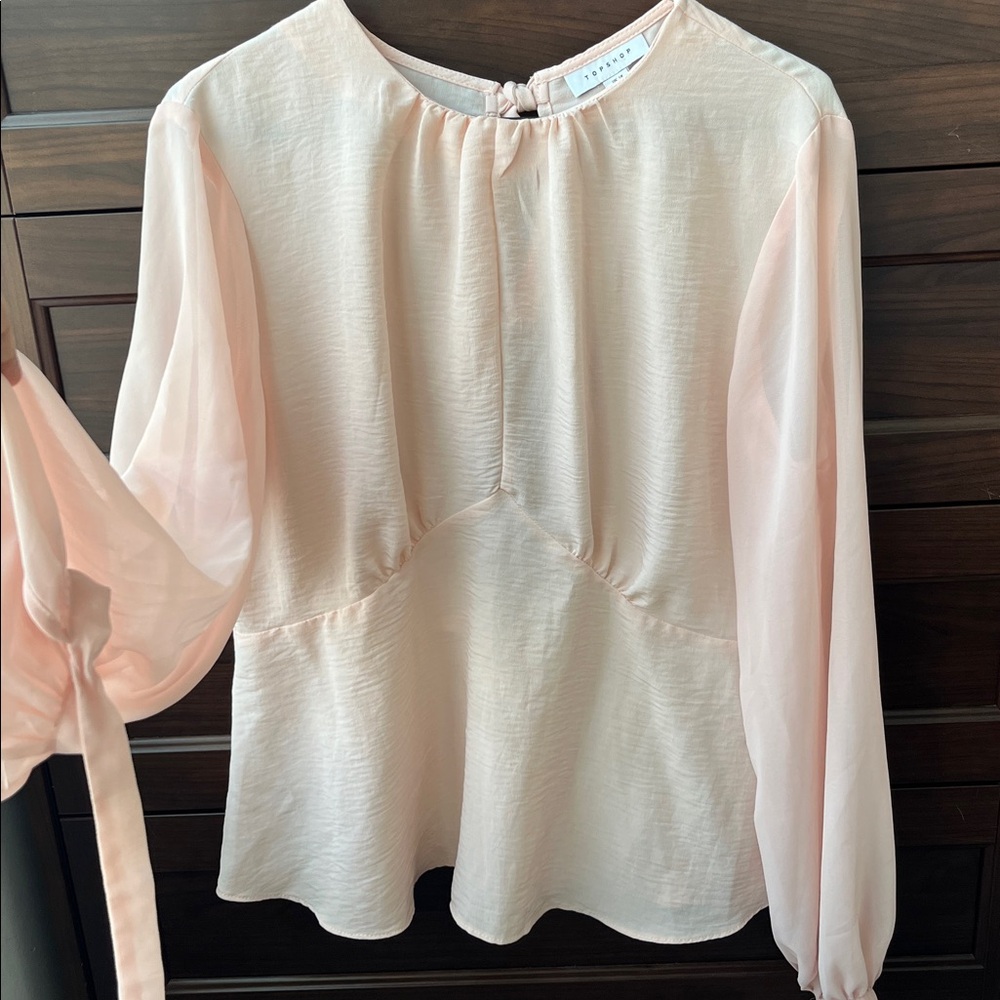 Topshop Light Pink Blouse